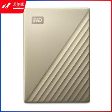 西部数据(WD) 4TB 移动硬盘 Type-C My Passport Ultra 2.5英寸 金色 机械硬盘 便携存储 密码保护 兼容Mac