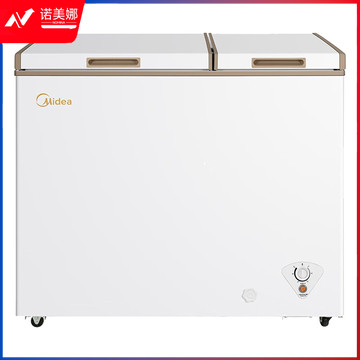 美的(Midea)BCD-202DKM(E) 202升家用囤货冰柜双顶开双温柜 一级能效 省电低音卧式冰箱