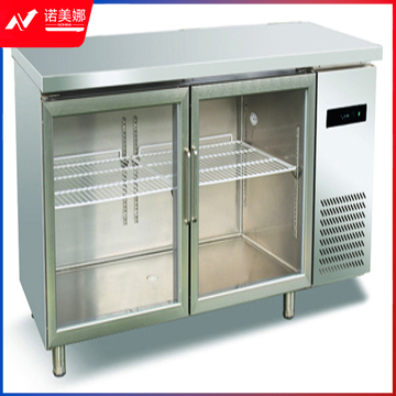 津御商厨 平台玻璃冷藏柜1200*800*800工作台商用双开门保鲜柜不锈钢冰柜冷藏柜沙拉保鲜