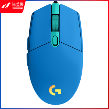 罗技（G）G102 LIGHTSYNC 游戏鼠标 RGB鼠标 轻量化设计  LOL英雄联盟 200-8000DPI 蓝色