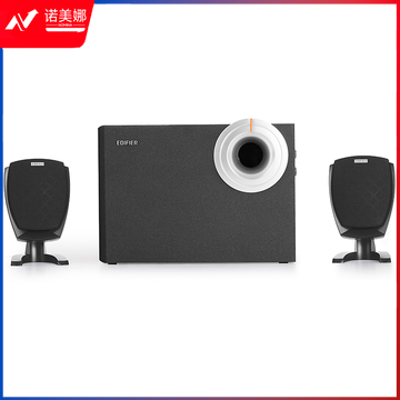 漫步者（EDIFIER） R201T06 2.1声道电脑音响音箱 台式机笔记本桌面音响 黑色