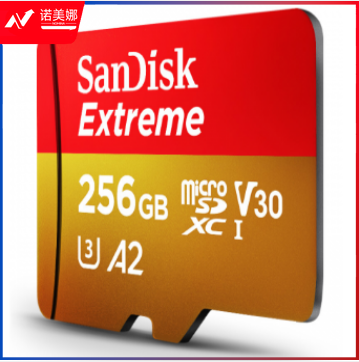 闪迪 SanDisk TF存储卡 SDSQXA1-256G-ZN6MA 256G U3 V30 C10 4K A2 至尊极速移动版 读速160MB/s 写速90MB/s