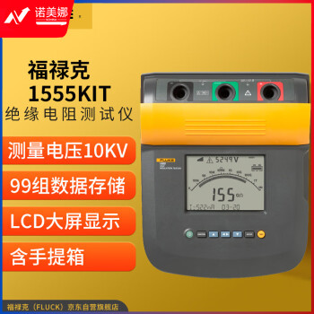福禄克（FLUKE）1555KIT 数字式绝缘电阻测试仪 兆欧表 电阻测试仪 10000V