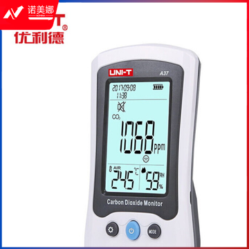 优利德（UNI-T）二氧化碳检测仪 空气质量激光测试仪CO2监测 （温度/湿度/二氧化碳浓度） A37