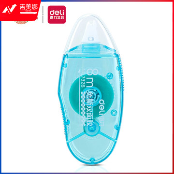 得力(deli)6mm×8M双面胶 创意点点胶 方便快涂可擦除手工胶带 7326
