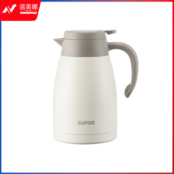 苏泊尔（SUPOR）KC15KH50 家用保温暖水壶瓶大容量热开水304不锈钢1.5L燕麦白