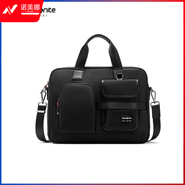 Samsonite/新秀丽公文包男士时尚商务电脑包手提斜跨两用包 NQ2*09001 黑色