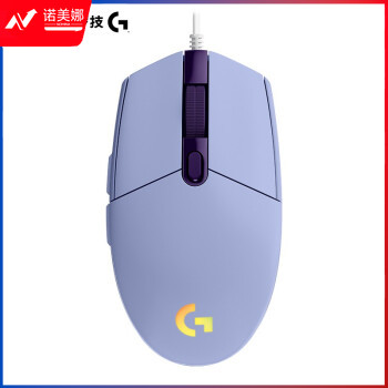 罗技（G） G102 电竞游戏鼠标 有线RGB流光灯效鼠标 轻量化8000DPI G102第二代紫色