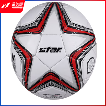 世达(star)SB8235-04足球5号 红色PVC 机缝青少年儿童足球