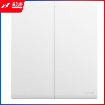 罗格朗(LEGRAND)开关插座面板 简悦系列陶瓷白色 86型墙壁插座 二开双控开关F6R/32/2/3C