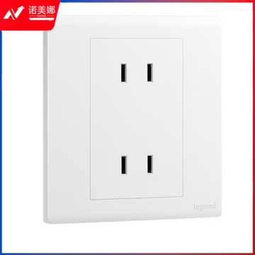 罗格朗(LEGRAND)开关插座面板 简悦系列陶瓷白色 86型墙壁插座 10A四孔插座F6R/426U2