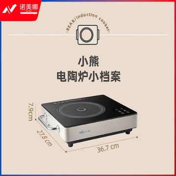  小熊（Bear）电磁炉电陶炉煮茶大功率低辐射家用火锅炉电磁灶2200W内外双环 DTL-C22F5