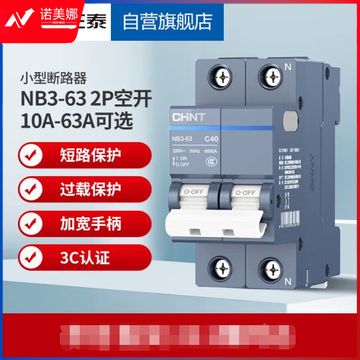 正泰（CHNT）空气开关 微型空开断路器 小型家用总闸泰极 NB3-63 2P 40A