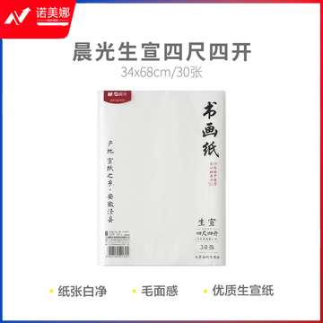 晨光APY9070G 生宣四尺四开30张宣纸