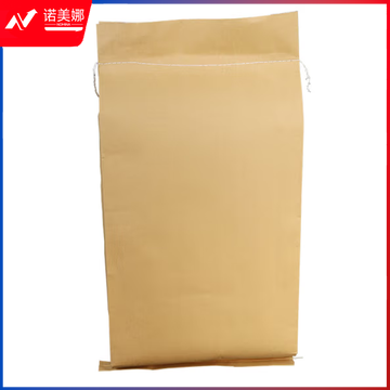 海斯迪克 纸塑复合编织袋 防水加厚牛皮纸袋自封袋水泥袋 60*95内白 (10只) HKT-111