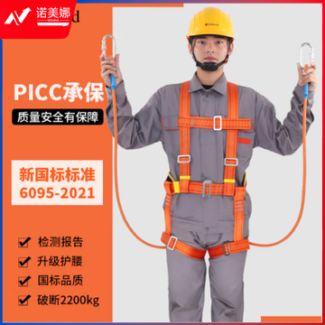 哥尔姆 安全带 安全绳高空作业绳 高空作业安全带 双钩 电工保险带 全身式 五点式 TE双小钩3米