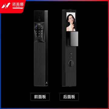 德施曼智能门锁人脸识别指纹密码锁哨兵猫眼可视大屏电子锁K77 星爵黑