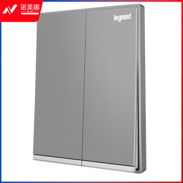 罗格朗(LEGRAND)开关插座面板 逸景系列深砂银灰色插座开关墙壁电源插座 双开单控K8/32/1/2C-C3