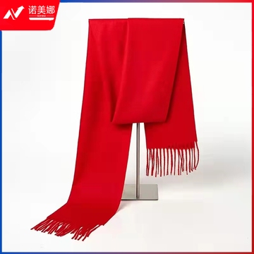 中国红围巾40CM*190CM  100条起可定制logo 费用另计（货期3-7天）