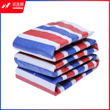 海斯迪克 HK-211 三色防雨布 防水篷布 单膜彩条布 普通款 2米*50米(2张)