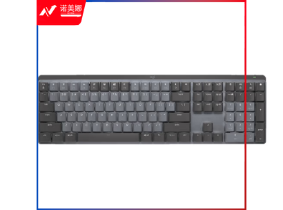 罗技(Logitech)MX MECHANICAL商务低噪无线双模矮轴机械键盘 智能键盘 110键 全尺寸段落茶轴