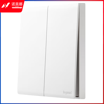 罗格朗(LEGRAND)开关插座面板 简悦系列陶瓷白色 86型墙壁插座 二位中途挚开关F6R/321B