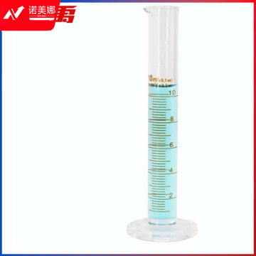 冰禹 BY-7005 加厚玻璃量筒 化学器材 化学实验室玻璃刻度量筒 10mL*5个