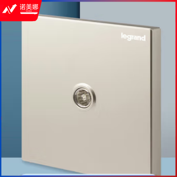 罗格朗(LEGRAND)开关插座面板 仕典米兰金无边框大面板一位电视插座K8/31VTV75-C2