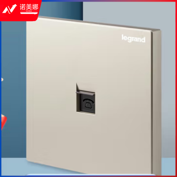 罗格朗(LEGRAND)开关插座面板 仕典米兰金无边框大面板一位电话插座K8/T01-C2