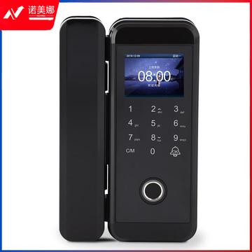 科 密 玻璃门指纹锁COM-K328A 门禁密码锁 密码刷卡免开孔 带考勤功能 微信小程序开锁 蓝牙功能
