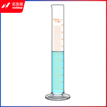 六鑫玻璃量筒带刻度量筒高硼硅耐高温透光性高玻璃底座量筒100ml量筒2个