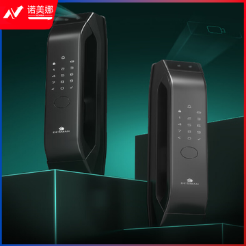 德施曼 3D人脸识别智能指纹密码电子锁可视猫眼全自动防盗门禁锁R7FPro 高端黑