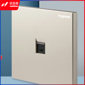 罗格朗(LEGRAND)开关插座面板仕典系列米兰金色墙壁插座 六类电脑插座k8/c601-c2