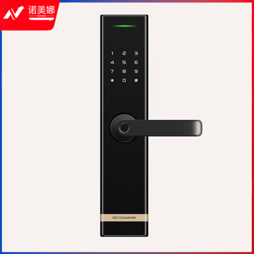 德施曼 指纹锁智能门锁 电子锁家用防盗门锁 密码锁E180 磨砂黑