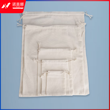 海斯迪克 HKT-21 棉麻抽绳袋 束口包装布袋 搬家收纳袋 棉布30*40cm(10个) 1组