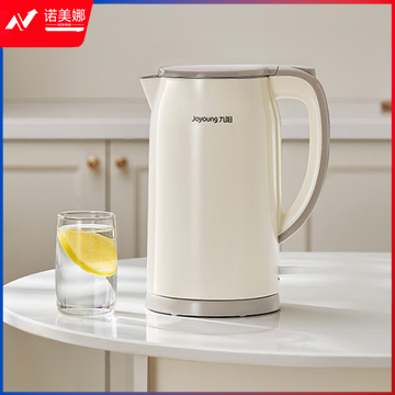 九阳家用1.7L开水壶304不锈钢内胆热水壶外塑内钢电水壶K17FD-W160