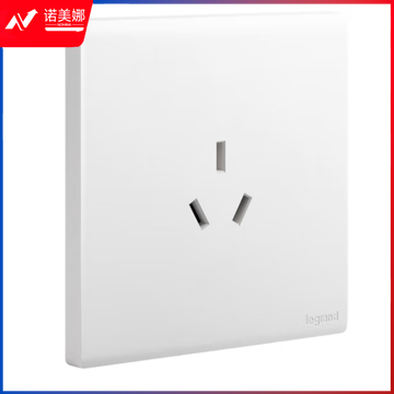 罗格朗(LEGRAND)开关插座面板 简悦系列陶瓷白色 86型墙壁插座 10A三孔插座F6R/426/10S