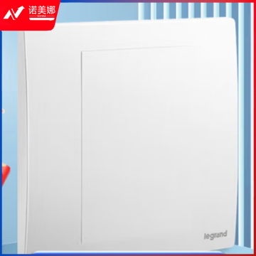 罗格朗(LEGRAND)开关插座面板 未莱陶瓷白色86型暗装面板 空白面板盖板F8/400