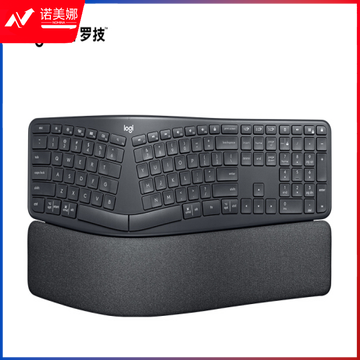 罗技（Logitech）ERGO K860 无线蓝牙键盘 多操作系统键盘 人体工学分体式键盘 多设备匹配办公键盘 K860黑色