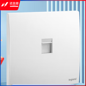 罗格朗(LEGRAND)开关插座 未莱陶瓷白色86型暗装面板 电脑信息插座(超五类)F8/C01
