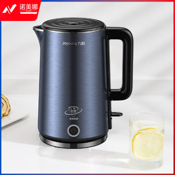 九阳(Joyoung) 电水壶家用1.5L低音烧水壶自动断电食品级304双层钢杯体开水煲 K15FD-W780 蓝色