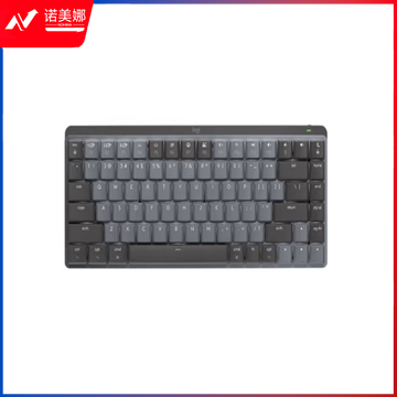 罗技(Logitech)适用于Mac的MX MECHANICAL商务低噪无线双模迷你机械键盘 84键 段落茶轴 石墨黑