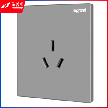 罗格朗(LEGRAND)开关插座面板 逸景系列深砂银灰色开关墙壁电源插座 16A三孔插座K8/426/15CS-C3
