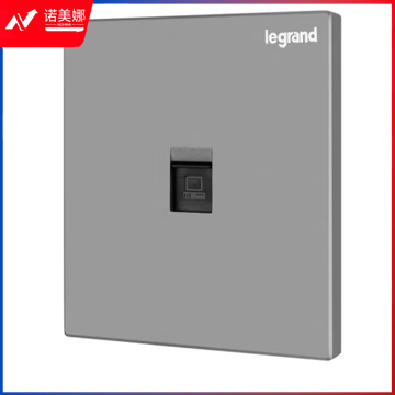 罗格朗(LEGRAND)开关插座面板逸景系列深砂银色网插 一位六类电脑插座K8/C601-C3