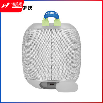 罗技(Logitech)UE WONDERBOOM3 蓝牙音箱 360°环绕立体声 防水防尘可漂浮 坚固耐用 欢乐灰