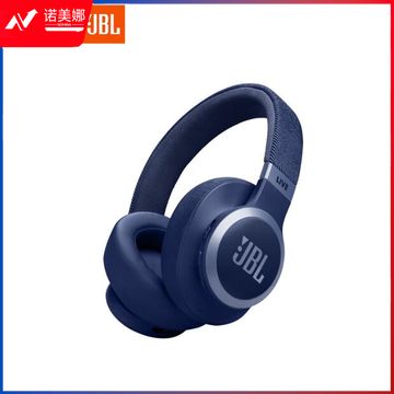 JBL LIVE770NC 头戴式真无线蓝牙耳机自适应主动降噪高音质Hi-Res金标认证音乐游戏电竞耳机 深海蓝