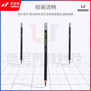 得力S997-2素描专用炭笔硬碳(混)(12支/盒)