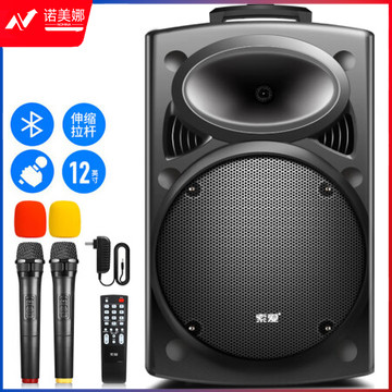 索爱(soaiy)SA-T20 12英寸广场舞音响 蓝牙拉杆音箱户外K歌便携式音响