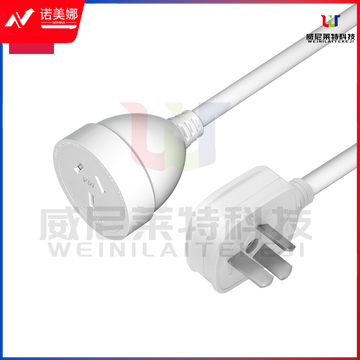 得力18346(03)插座_16A三孔_3米_彩盒装(白)(个)