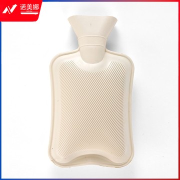 注水加厚防爆可拆洗双插手橡胶热水袋毛绒布套暖水袋2000ml橡胶热水袋